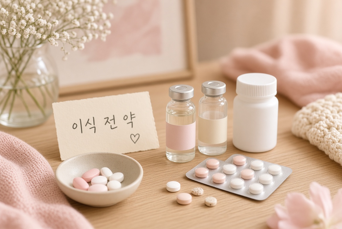 시험관시술 이식 전 먹는 약
